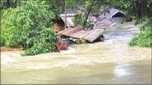 flood ersion from displaced embankment in Bogora