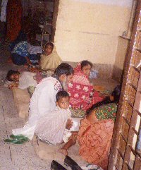 Government hospital at Faridpur- patients lying on floor