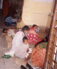 Government hospital at Faridpur- patients lying on floor