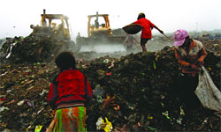 Dhakas dumping ground at Matuail 