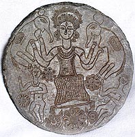 Gajalaksmi 
  Moulds for mango paste, Slate Stone, Faridpur (undivided Bengal), 19th Century A.D.- collection of Gurusady Museum