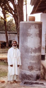 Rain water harvesting with filter at Ansaruddin High School - 