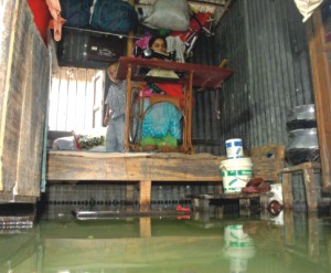 menacing water logging- dhaka